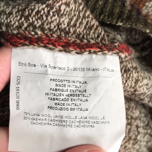 Etro Lion Wool Cashmere Sweater - Picture 9 of 9